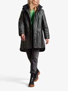 Восковое пальто Four Seasons Mid Wax, черный
