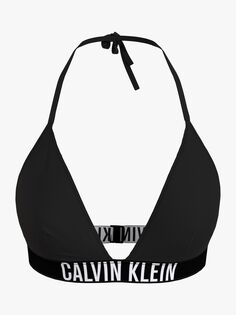 Верх бикини с треугольными чашечками Calvin Klein Intense Power, черный