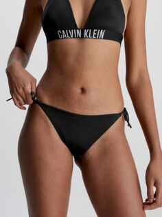 Плавки бикини с завязками по бокам Calvin Klein, черные