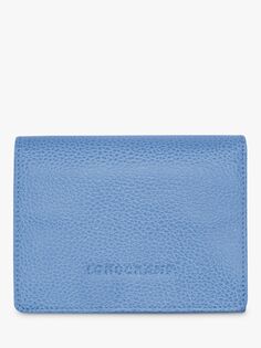 Кожаный кошелек Longchamp Le Foulonné, облачно-синий