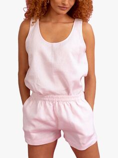 Пижамный комплект Пятачок в постельном белье (майка и шорты), румяный Piglet in Bed