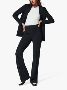 Расклешенные брюки с высокой посадкой Spanx The Perfect Pant, классический черный