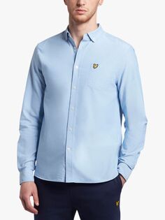 Оксфордская рубашка обычного кроя Lyle &amp; Scott, синяя