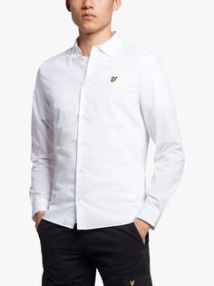 Рубашка из поплина с длинными рукавами Lyle &amp; Scott, белая