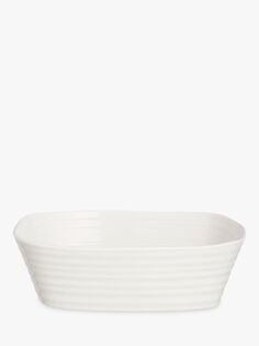 Фарфоровая маленькая прямоугольная форма для запекания Sophie Conran for Portmeirion, L20,8 см, белая