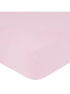 Простыня на подгонке John Lewis, плотность нити 200, одинарная, розовая