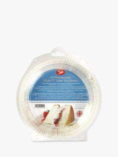 Антипригарные жиронепроницаемые силиконизированные круглые формы для тортов Tala, упаковка из 50 шт., 18 см, белые
