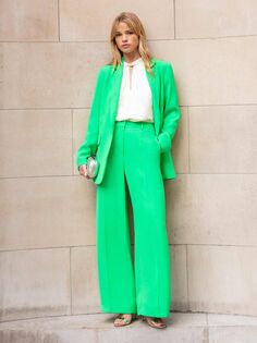 Ro&amp;Zo Широкие костюмные брюки, зеленые Ro&Zo