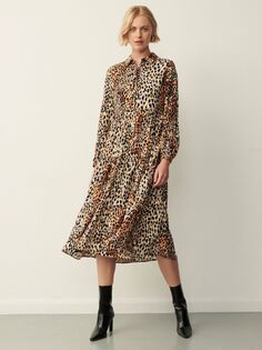 Платье Kalia от Finery, коричневый леопардовый