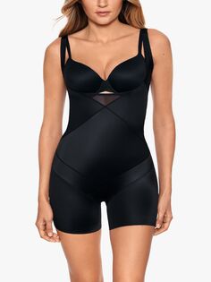 Короткое боди Miraclesuit Tummy Tuck Wear Your Own Bra Bike, черный