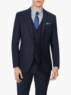 Пиджак из смесовой шерсти Ted Baker Panama, темно-синий