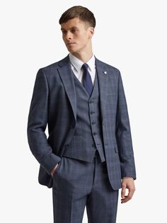 Костюмная куртка узкого кроя Ted Baker, цвет Airforce Blue