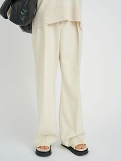 InWear Kyrah Меланжевые широкие костюмные брюки, яичная скорлупа