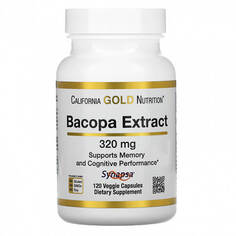 Экстракт бакопы California Gold Nutrition 320 мг, 120 капсул