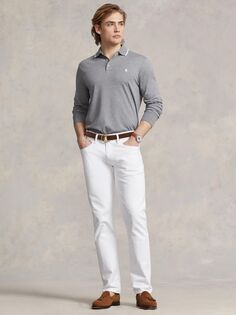 Рубашка-поло приталенного кроя Polo Ralph Lauren, цвет Стальной вереск