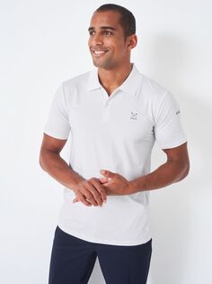 Рубашка-поло для гольфа Crew Clothing Smart Stretch, белая