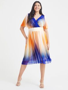 Платье миди с эффектом омбре Scarlett &amp; Jo Cleo, разноцветный