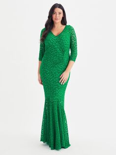 Платье макси с леопардовым принтом Scarlett &amp; Jo, зеленое