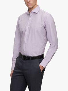 Рубашка BOSS Joe Spread Regular Fit Spot, ярко-фиолетовая