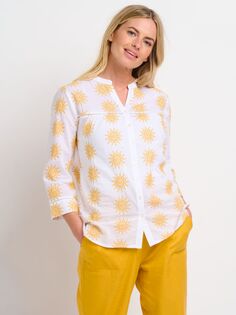 Блузка Sunshine с вышивкой Brakeburn Ada, белый/желтый