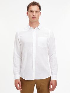 Рубашка стандартного кроя Calvin Klein, ярко-белая