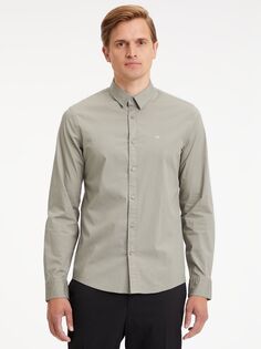 Рубашка приталенного кроя из поплина Calvin Klein, Moon Mist