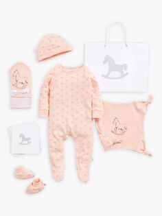 Супермягкий пижамный комбинезон The Little Tailor Baby, комплект из шапки, одеяла, одеяла и пинеток, розовый