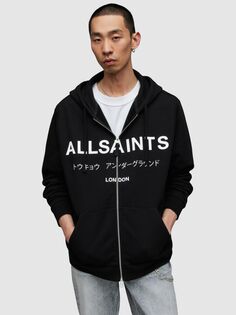Куртка на молнии AllSaints Underground, черная