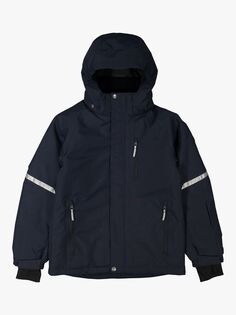 Детская водонепроницаемая лыжная куртка Polarn O. Pyret, темно-синяя