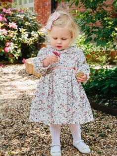 Платье Trotters Baby Bella с цветочным принтом ивы, Многоцветный