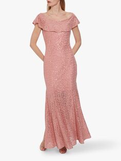 Джина Баккони Платье Amara с пайетками, пыльно-розовый Gina Bacconi