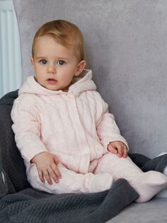 Зимний комбинезон на трикотажной подкладке Little Tailor Baby, розовый