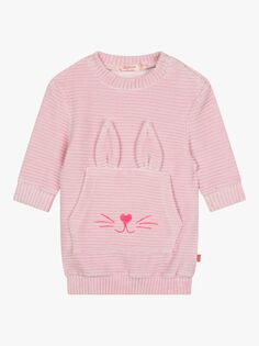 Billieblush Baby Bunny Бархатное вельветовое платье, розовый