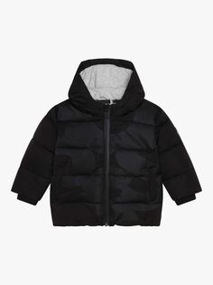 Утепленная куртка с логотипом HUGO BOSS Baby, черная