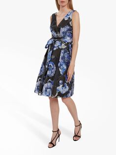 Gina Bacconi Eslanda Платье с цветочным принтом, черный/синий