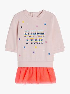 Платье Billieblush Baby &apos;Super Star&apos;, бледно-розовое