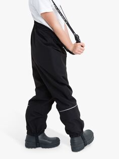 Детские водонепроницаемые брюки Flexi Shell Polarn O. Pyret, черные