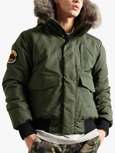 Куртка-бомбер из искусственного меха Superdry Everest