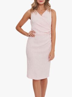 Gina Bacconi Hillari Платье длиной до колена с цветочной вышивкой, розовое