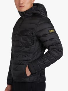 Утепленная куртка приталенного кроя Barbour International Ouston, черная