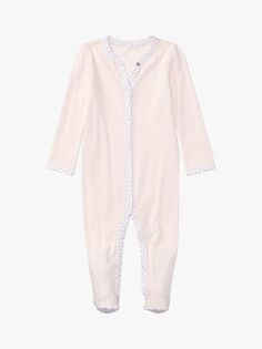 Комбинезон с отделкой бутонами роз Ralph Lauren Baby Rose, нежно-розовый