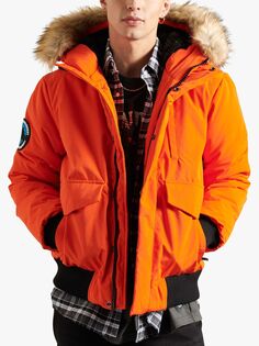 Куртка-бомбер Superdry Everest, оранжевая