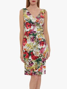 Gina Bacconi Karesa Платье длиной до колена с запахом Flora, разноцветный