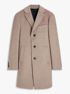 Серо-коричневое пальто John Lewis из смесовой шерсти Epsom
