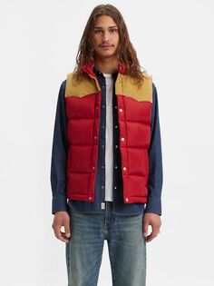 Жилет Levi&apos;s Western Super Puffer, ритмичный красный Levis