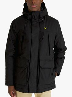 Парка Lyle &amp; Scott из микрофлиса 2.0, темно-черный