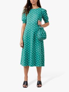 Платье миди с вышивкой Great Plains Daisy, зеленый