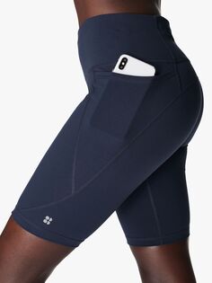 Спортивные шорты Sweaty Betty Power 9 дюймов, темно-синие