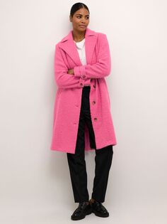 KAFFE Длинное пальто Anne, розовый