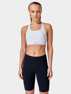 Спортивный бюстгальтер средней ударной нагрузки Sweaty Betty Power, белый